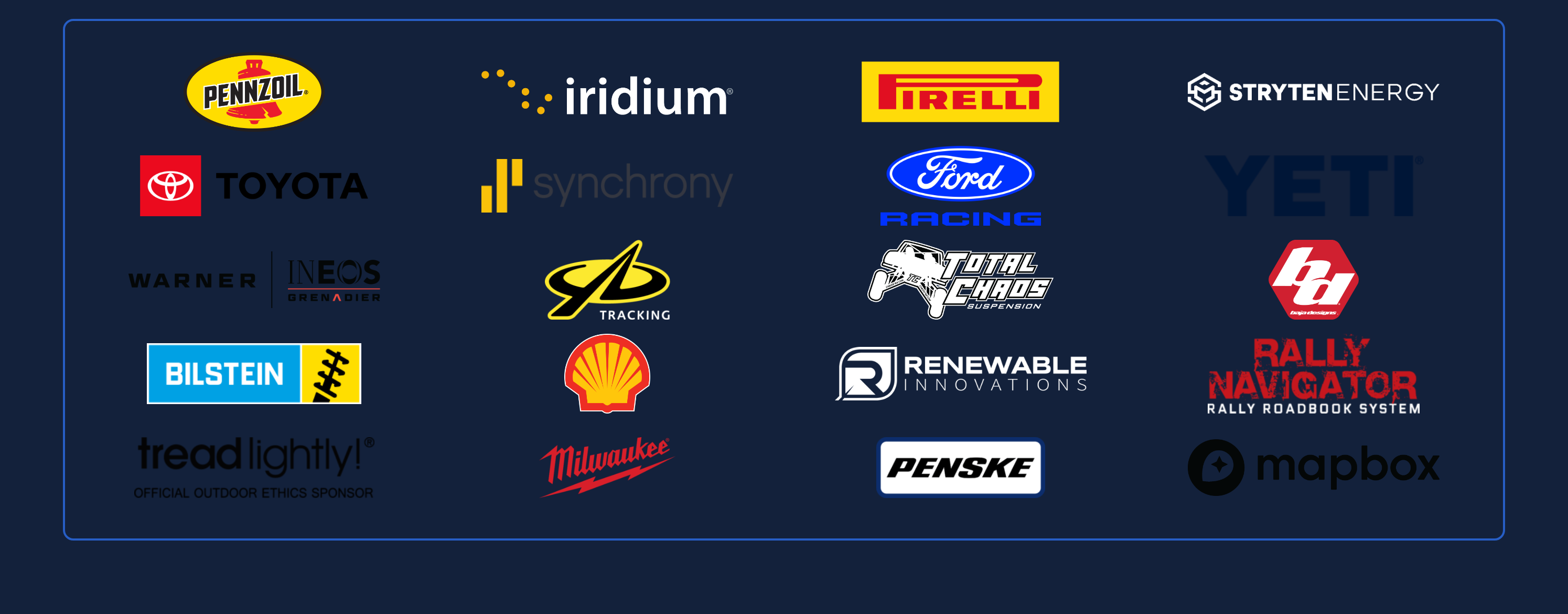 Rebelle Rally official partners